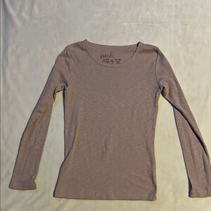 Peek Purple Fitted Long Sleeve Tee